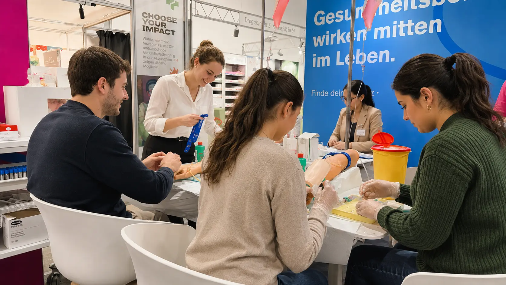Berufsmesse Zürich Des participants agissant pendant le Berufsmesse Zürich