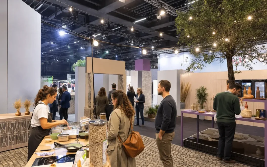 Ambiance gourmande dans le hall d’exposition IGEHO